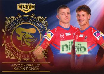 2022 NRL Elite - Captains #C08 Jayden Brailey / Kalyn Ponga Front
